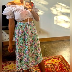 Vintage skirt I got at a vintage shop in Paris.